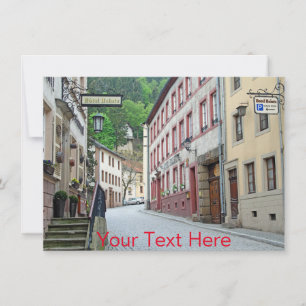 Carte Vianden personnalisable, Scène de rue Luxemb