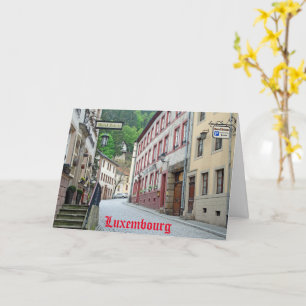 Carte Vianden, Scène de rue Luxembourg