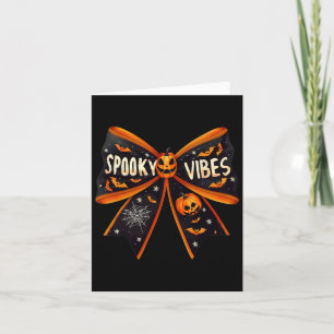 Carte Vibes Coquette Bow Halloween Super Femmes Filles K