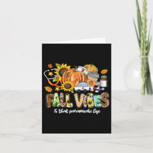 Carte Vibes D'Automne Et Le Citrouille De Vie Paramédoni