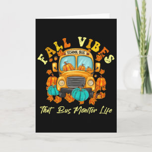 Carte Vibes D'Automne Qui Surveillent La Vie Thankesgivi
