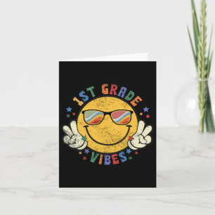 Carte Vibes De 1ère Année Joyeux Cadeau Visage Sourire R