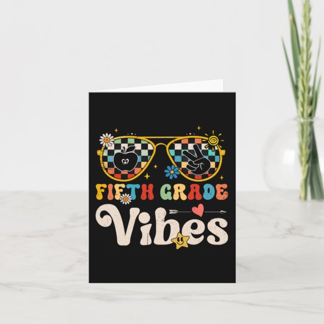 Carte Vibes de 5e année - Équipe de 5e année Rétro 1er j (Devant)