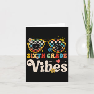 Carte Vibes de 6e année - Équipe de 6e année Rétro 1er j