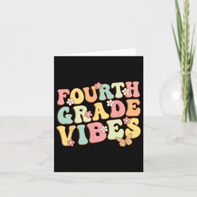 Carte Vibes de classe Hello Équipe 4e année Enseignant E (Devant)