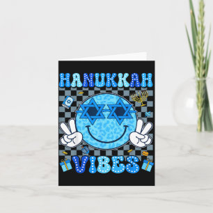 Carte Vibes de Hanukkah Chanukah Pyjama Joyeux Hanukkah