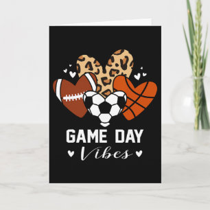 Carte Vibes de jour de match Foot drôle Sketch Foot Mama