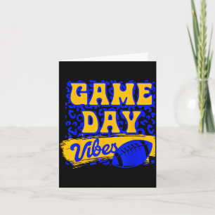 Carte Vibes de jour de match Saison de football Football