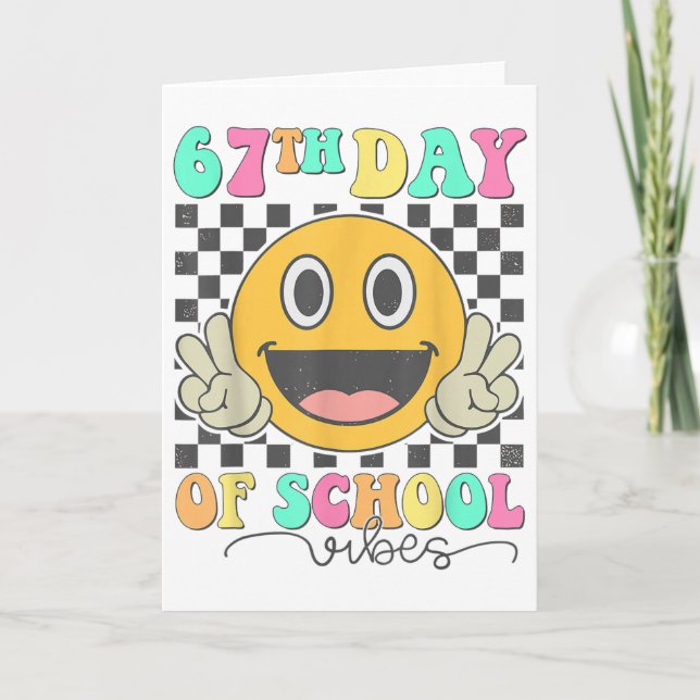 Carte Vibes de la 67e journée d'école Visage souriant mi (Devant)