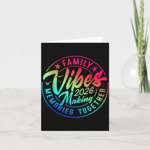 Carte Vibes de la famille 2026 Rassemblement de famille 