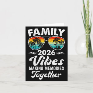 Carte Vibes de la famille 2026 Réunion de famille en vac