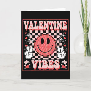 Carte Vibes de la Saint-Valentin Rétro Vintage Écouter l