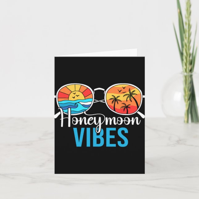 Carte Vibes de lune de miel Couples Vacances Mariage Mar (Devant)