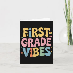 Carte Vibes De Première Année Étudiant Revenir À L'École