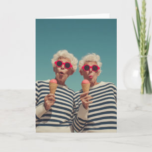 Carte Vibes d'été enjouées pour seniors