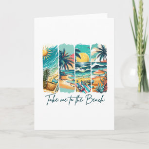 Carte Vibes d'été Vacances à la plage L'été m'emmène à