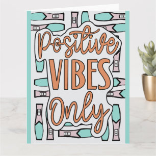 Carte Vibes positives Grossesse IVF Nouvelle maman