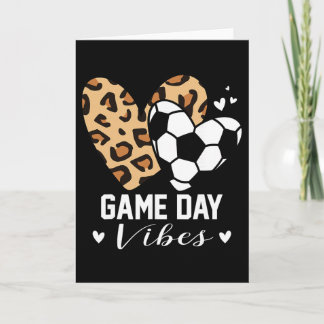 Carte Vibrations de jour de match drôle de maman de foot