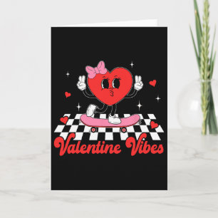 Carte Vibrations de la Saint-Valentin Groovy Cœur Mignon
