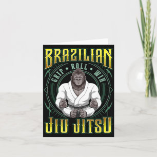 Carte Victoire de la prise de rouleau BJJ - Méditation d