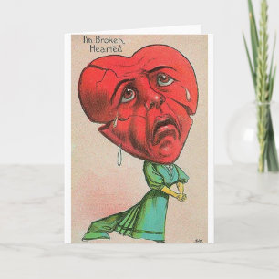 Carte Victorian Broken Heart Valentine's Day Card
