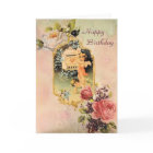 Victorian Cherubs Mailing A Birthday Card