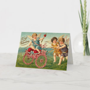 Carte Victorian Cupid Valentine's Day