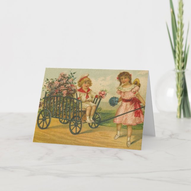 Carte Victorian Flowers For Mom Mother's Day Card (Devant)