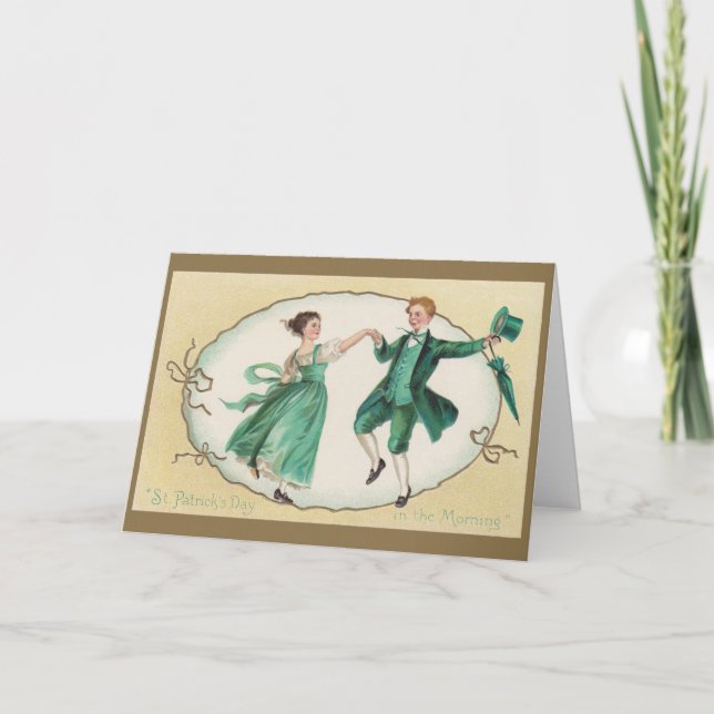 Carte Victorian Irish Dance St. Patrick's Day Card (Devant)
