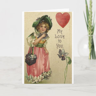 Carte Victorian Love Valentine's Day