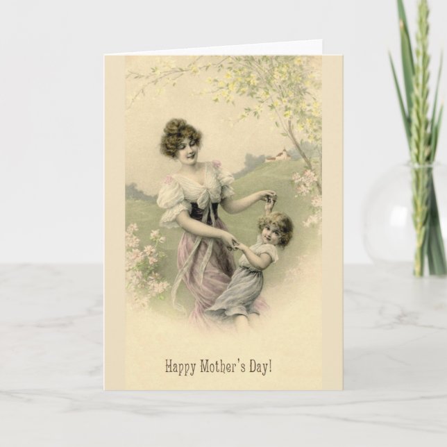 Carte Victorian Mother's Day Card (Devant)