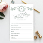 Carte Victorian Ornate Grace Floral Voeux & Consei<br><div class="desc">Personnalisez avec la mariée le nom et la date de la douche. Pour plus de personnalisation,  cliquez sur le lien "customiser plus loin". Si vous avez besoin d'aide,  contactez-moi s'il vous plaît.</div>