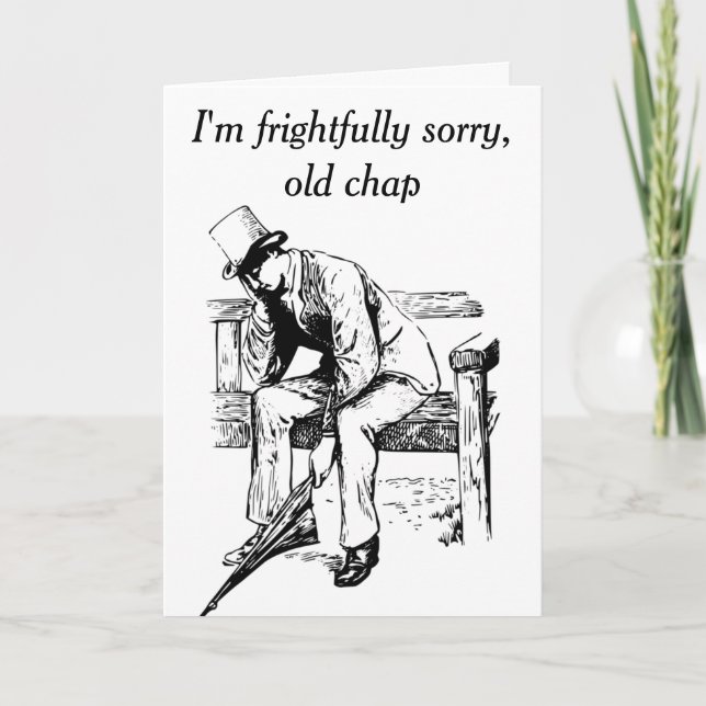Carte Victorian Sad Keanu Apology (Devant)