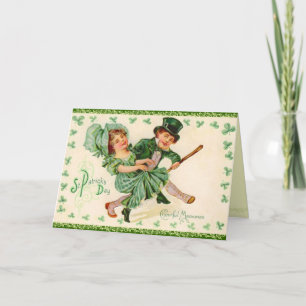 Carte Victorian St. Patrick's Day Greeting Card