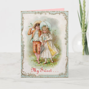 Carte Victorian Sweet Valentines Day