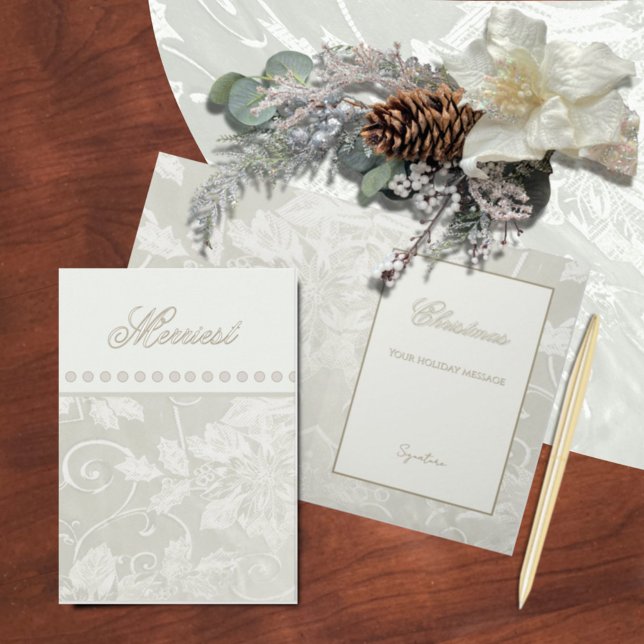 Carte Victorian Tapestry Cream Folded Greeting Card (Créateur téléchargé)