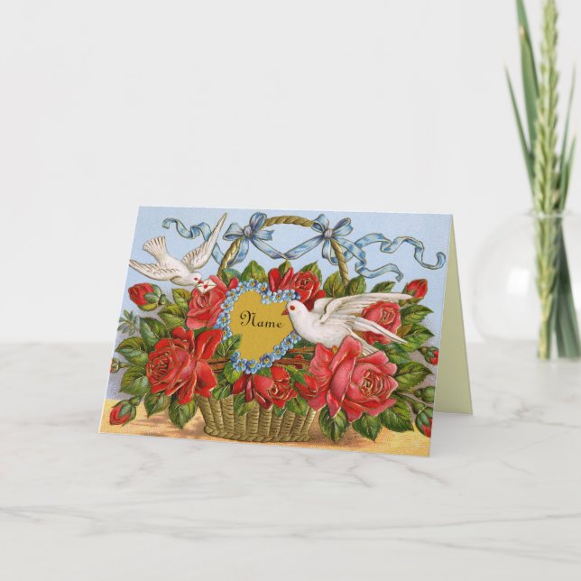 Carte Victorian Valentine - Personnalisez avec le  (Devant)