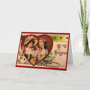 Carte Victorian Valentines Couple