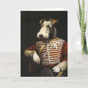 Carte Victorian Vintage Fox Terrier