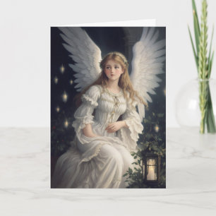 Carte Victorian Vintage Retro Noël Angel Holiday