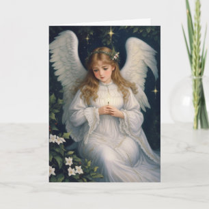 Carte Victorian Vintage Retro Noël Angel Holiday