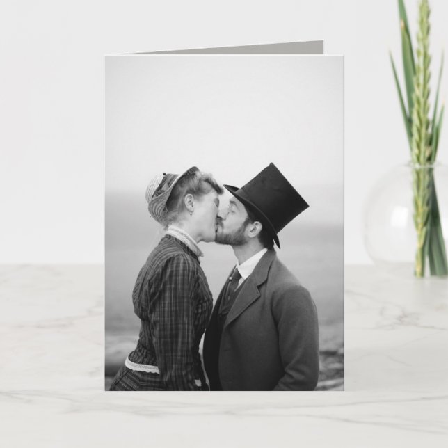 Carte - Victorien, baiser, poème d'amour (Devant)