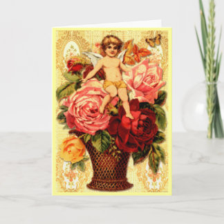 Carte victorienne vintage de Saint-Valentin
