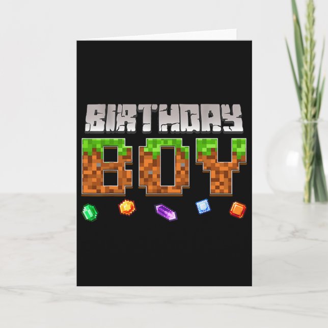 Carte Vidéo drôle de jeu vidéo pour garçon d'anniversair (Devant)