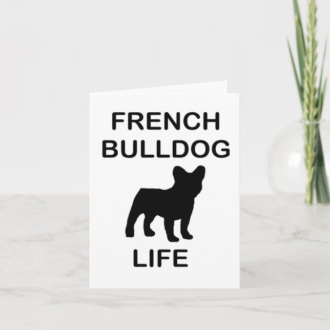 Carte vie de bouledogue français (Devant)
