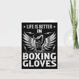 Carte Vie Meilleure Dans Les Gants De Boxe