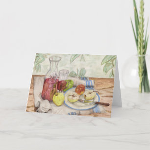 Carte Vie morte de la peinture de fruits et de vin