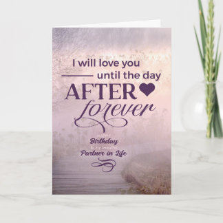 Carte Vie Partenaire Romantique Anniversaire Purple Fogg