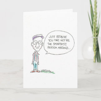 Carte Vieil homme pas intelligent