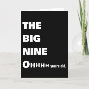 Carte Vieille 90e Humour d'anniversaire